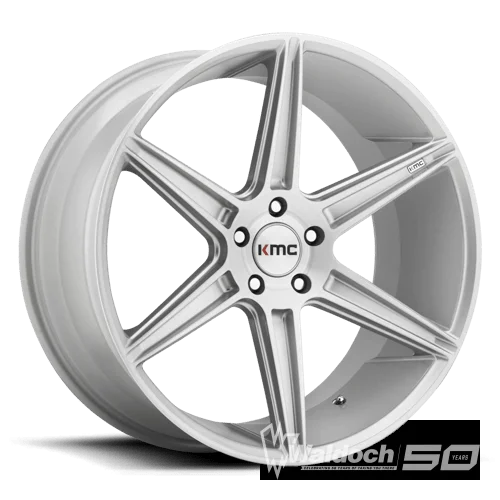 KM711 22X10.5 5X120 BRUSHED SLV 40MM