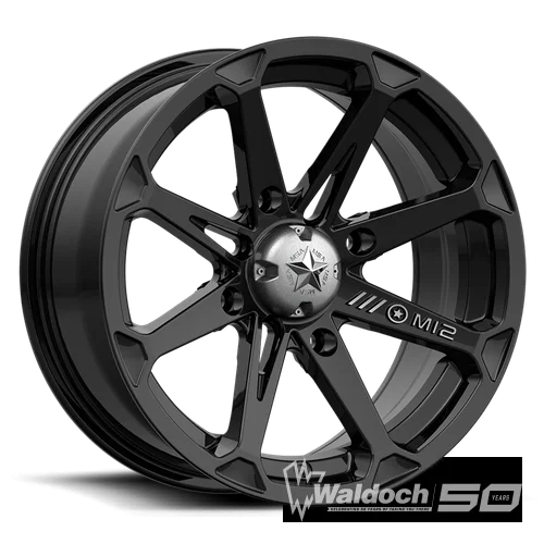 M12 DIESEL 15X7 4X137 GLOSS BLACK 10MM