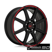 MR142 17X7 5X4.25/4.5 S-BLK RED 40MM