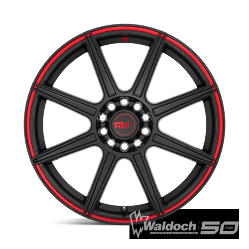 MR142 17X7 5X4.25/4.5 S-BLK RED 40MM