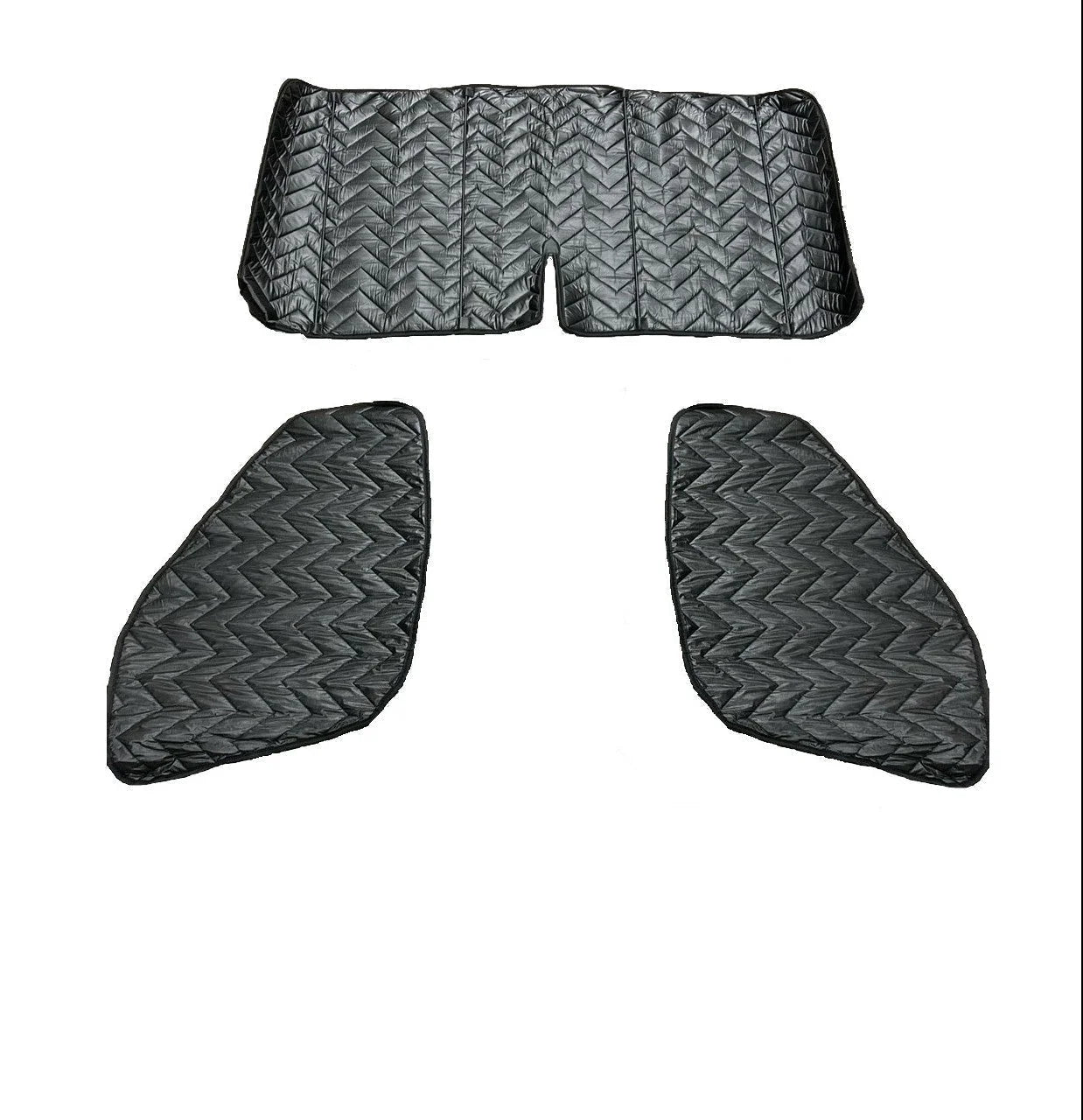 FORD TRANSIT - BLACKOUT WINDOW COVERINGS WINDSHEILD, DRIVER & PASSENGER - BLACK IN COLOR