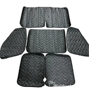 FORD TRANSIT - BLACKOUT WINDOW COVERINGS WINDSHEILD, DRIVER & PASSENGER, SLIDING DOOR AND DRIVER AND PASSENGER REAR DDORS - BLACK IN COLOR