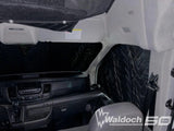 FORD TRANSIT - BLACKOUT WINDOW COVERINGS WINDSHEILD, DRIVER & PASSENGER, SLIDING DOOR AND DRIVER AND PASSENGER REAR DDORS - BLACK IN COLOR
