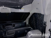 FORD TRANSIT - BLACKOUT WINDOW COVERINGS WINDSHEILD, DRIVER & PASSENGER, SLIDING DOOR AND DRIVER AND PASSENGER REAR DDORS - BLACK IN COLOR