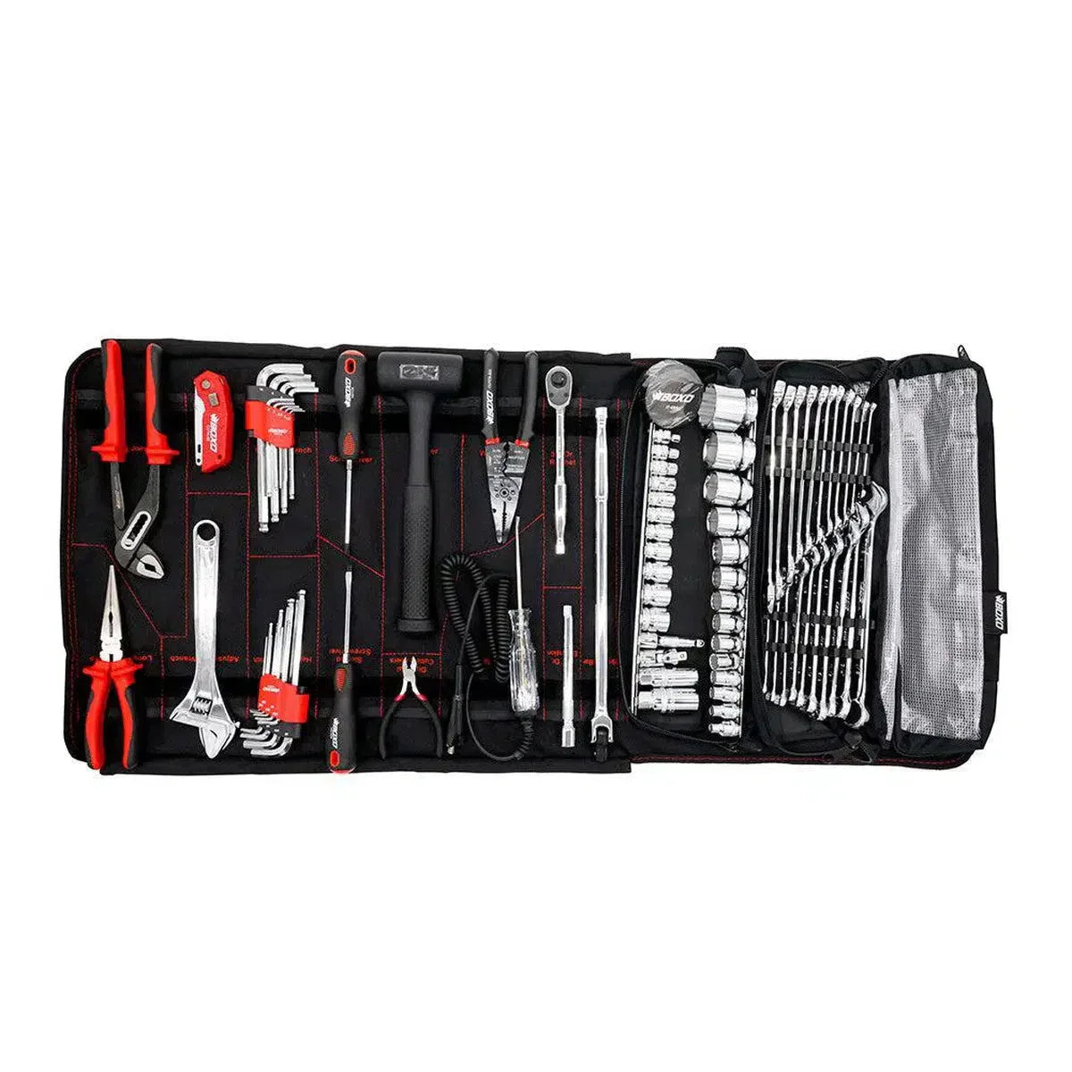 Combo Tool Roll | 82-Piece Metric and SAE Tool Roll and Dry Bag - Boxo USA - PA922