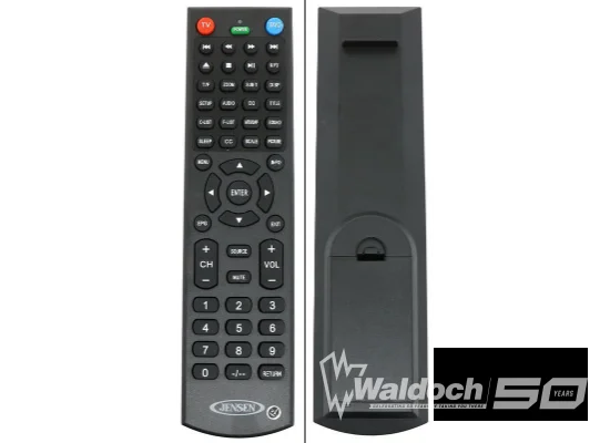 JENSEN TV REMOTE FOR ALL RED TV / BLUE DVD BUTTONS