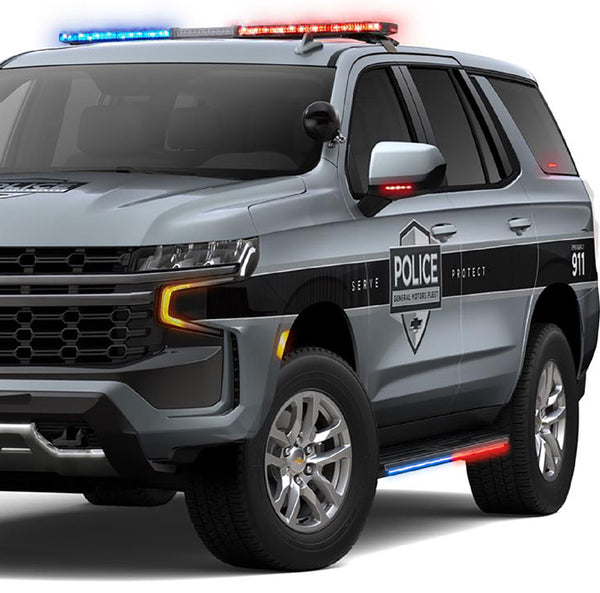 Blade Rocker Kits - AMBER & WHITE -Chevrolet Tahoe / Suburban / Yukon / Yukon XL Blade Rocker Kits - AMBER & WHITE with White Override (Includes two BLADE LED Light bars + Extrusion kits)-Chevrolet Tahoe / Suburban / Yukon / Yukon XL