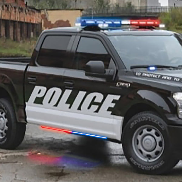 Blade Rocker Kits - AMBER & WHITE -Ford F-150 Blade Rocker Kits - AMBER & WHITE -Ford Super Duty Blade Rocker Kits - AMBER & WHITE with White Override (Includes two BLADE LED Light bars + Extrusion kits)-Ford F-150 Blade Rocker Kits