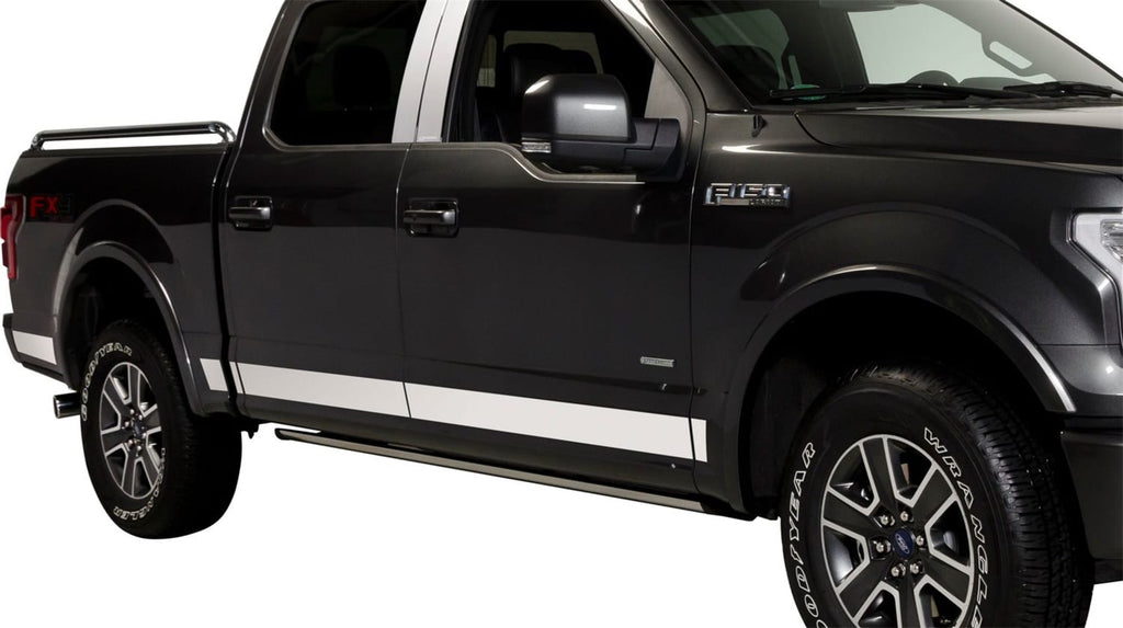Stainless Steel Rocker Panels-Nissan Titan Crew Cab 6.7ft Bed