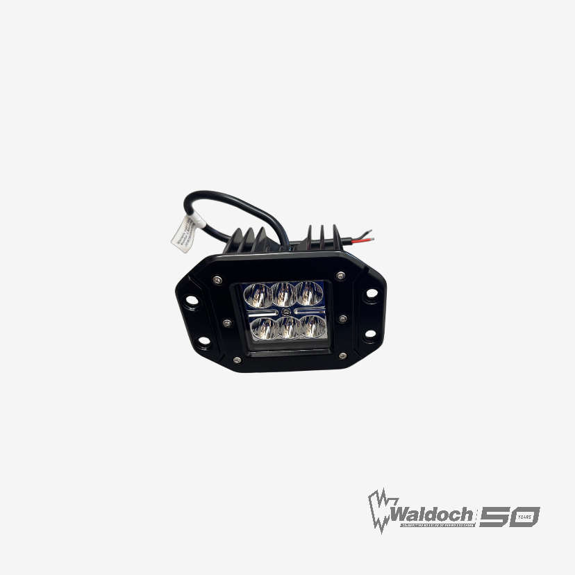 Waldoch 5 Inch 18W Flush Mount Cube LED Work Light - JDS-VW1218FC