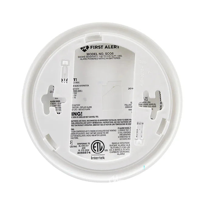 FIRST ALERT RVIA APPROVED SMOKE & CARBON MONOXIDE ALARM