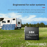 12V 206AH, METAL BOX, WITH BLUETOOTH, HEATER PAD - DRY AND WET USE - SK12V206H