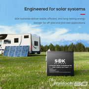 12V 206AH, METAL BOX, WITH BLUETOOTH, HEATER PAD - DRY AND WET USE - SK12V206H