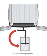 HITCH MOUNTED SKI CARRIER ON A SWINGAWAY FRAME
