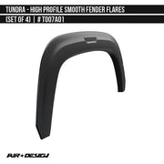 High Profile Smooth Fender Flare Set for 2022-2025+ Toyota Tundra