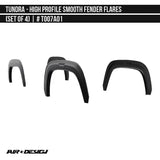 High Profile Smooth Fender Flare Set for 2022-2025+ Toyota Tundra
