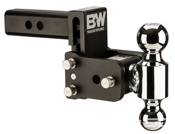 BLACK TOW & STOW 6IN MODEL 3IN DROP 3.5IN RISE 2 & 2 5/16 BALLS