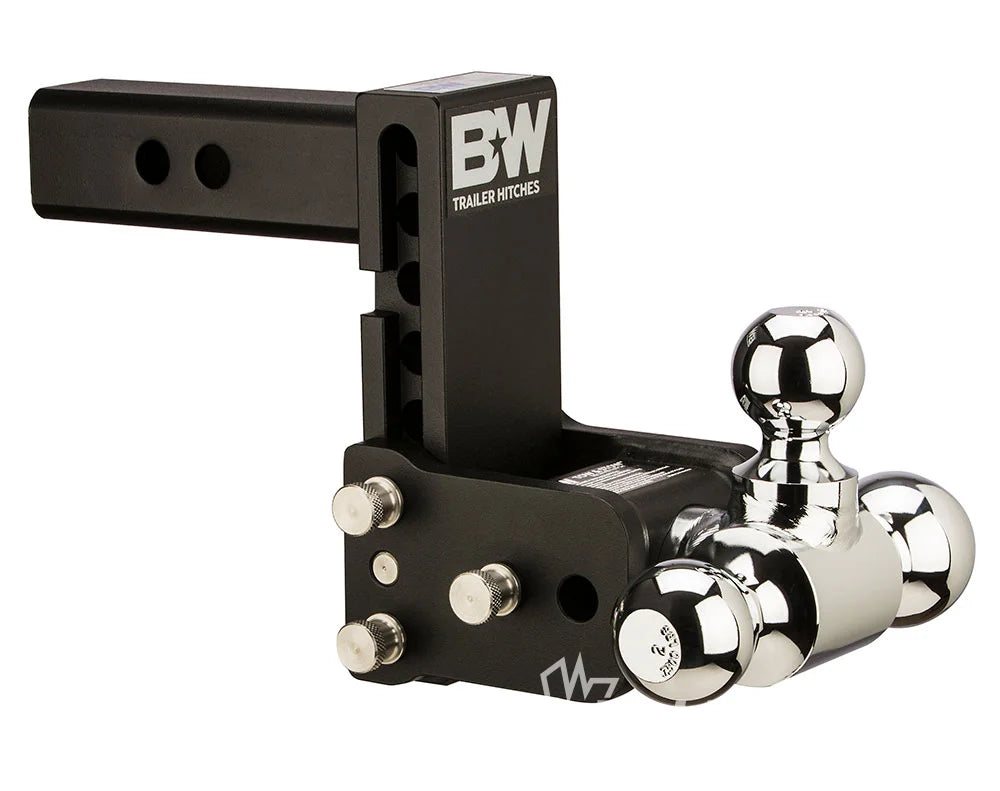 BLACK TOW & STOW 8IN MODEL 5IN DROP 5.5IN RISE TRI-BAL