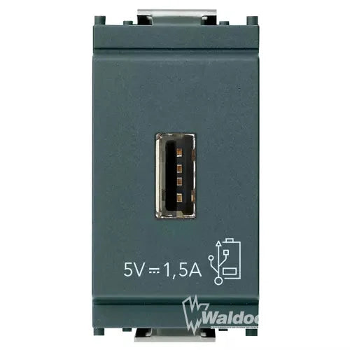 VIMAR HIGH POWER USB MODULE GRAY