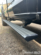 RAM 1500 2019+ CREWCAB POWER STEP BLACK WALDOCH LOGO
