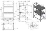 Custom Luggage Rack for Airport Shuttles Buses bus Van Vans Metal Strong Shelves Stainless Steel Mercedes Ford Ram