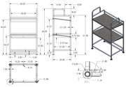Custom Luggage Rack for Airport Shuttles Buses bus Van Vans Metal Strong Shelves Stainless Steel Mercedes Ford Ram