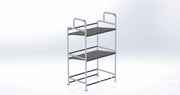 Custom Luggage Rack for Airport Shuttles Buses bus Van Vans Metal Strong Shelves Stainless Steel Mercedes Ford Ram