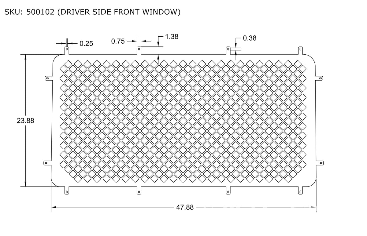 Waldoch Prison Van Steel Screen Window Covers Full Kit