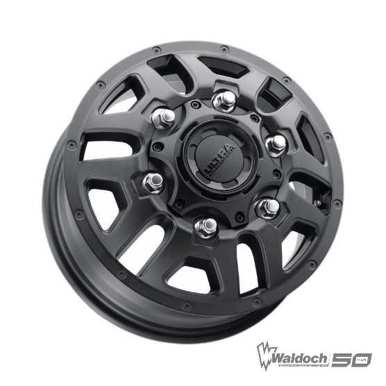 FORD TRANSIT SATIN ALL BLACK 16X6 +84 OFFSET - DUALLY FRONT WHEEL - 003-6668FSB