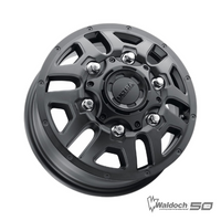 FORD TRANSIT SATIN ALL BLACK 16X6 +84 OFFSET - DUALLY FRONT WHEEL - 003-6668FSB
