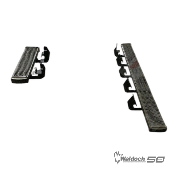 WALDOCH DRIVER AND PASSENGER AGGRESSIVE RUNNING BOARD 96" - 36", W/BRACKETS FORD TRANSIT FULL SIZE VAN(Excl.2022 -24 E-Transit) - PW02323101
