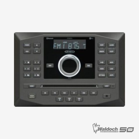 Jensen Wallmount Compact Black Car Stereo Receiver/Stereo - Jwm62a