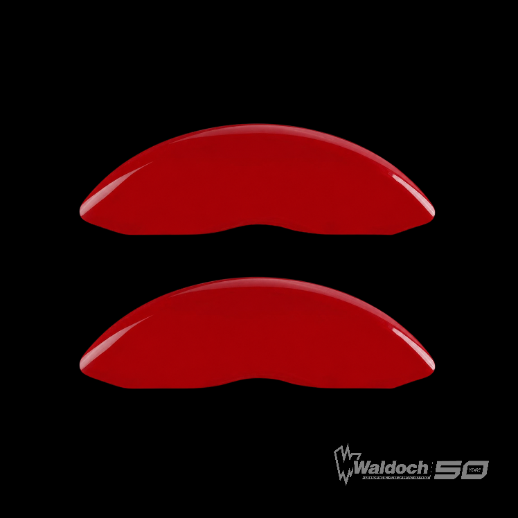 MGP Red Brake Caliper Covers 2022-2026 BRONCO 2021-2026 EXPEDITION, 2019-2026 F-150 REAR ONLY KIT 10256SCLCRD - WALDOCH