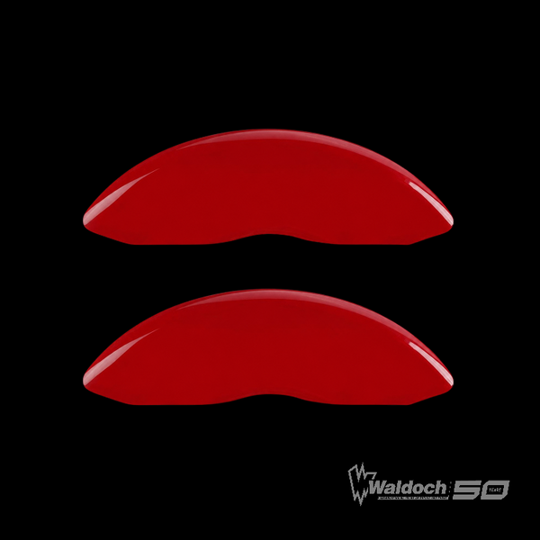 MGP Red Brake Caliper Covers 2022-2026 BRONCO 2021-2026 EXPEDITION, 2019-2026 F-150 REAR ONLY KIT 10256SCLCRD - WALDOCH