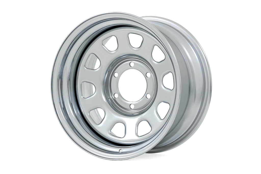 Steel Wheel | Chrome | 15x8 | 5x5.5 | 4.25 Bore | -19mm