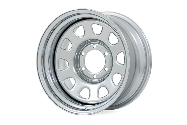 Steel Wheel | Chrome | 15x8 | 5x5.5 | 4.25 Bore | -19mm