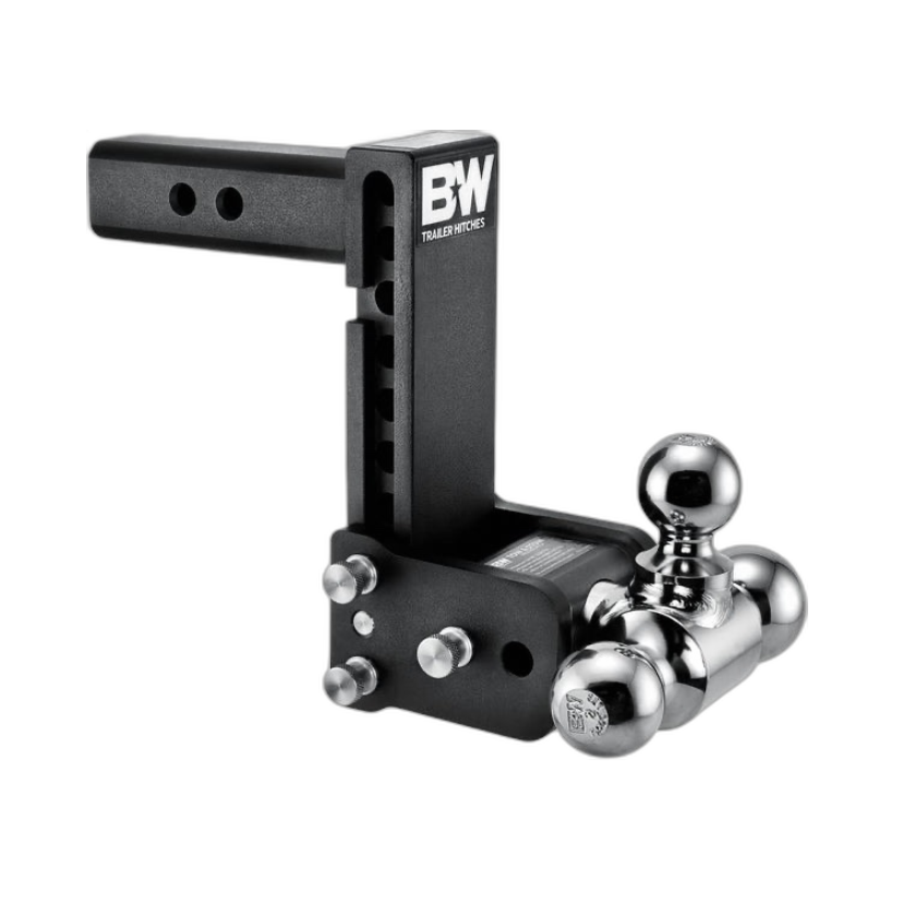 B&W 2" Receiver 7" Drop Hitch With 3-Ball Option - TS10049C