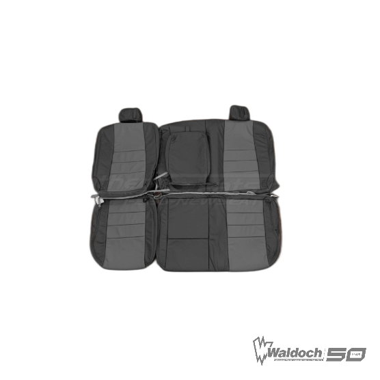 Superduty 15+ LEATHER KIT BLACK W/GREY INSERTS, "W" Logo In Headrests. - 653906