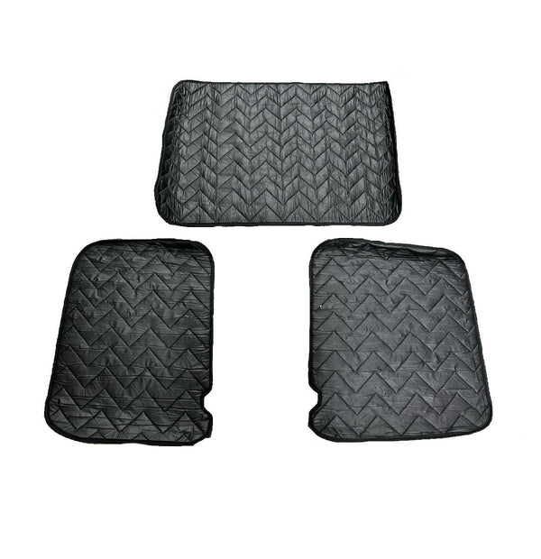 FORD TRANSIT - BLACKOUT WINDOW COVERINGS SLIDING DOOR AND DRIVER AND PASSENGER REAR DDORS - BLACK IN COLOR