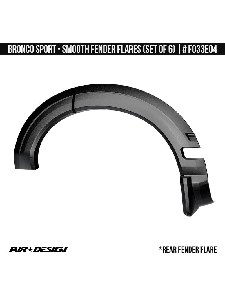 BRONCO SPORT 2021+ SMOOTH FENDER FLARES (SET OF 4)