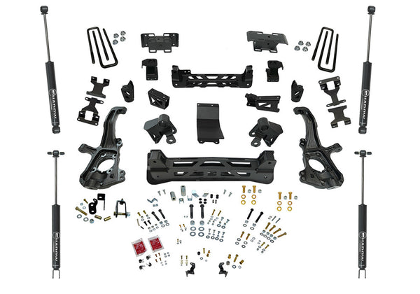 6" Lift Kit - 20-22 Silv/Sierra 2500/3500HD 4WD - Knuckle Kit w/ Shadow Shocks