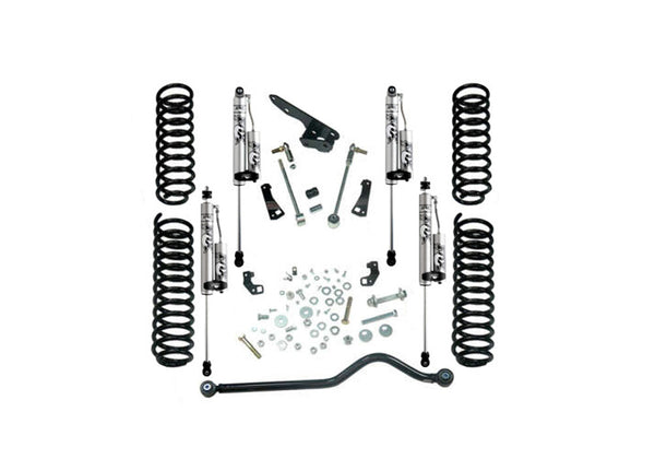 4" Lift Kit w/ FOX 2.0 Reservoir Shocks - 07-18 Wrangler JK 2-Door