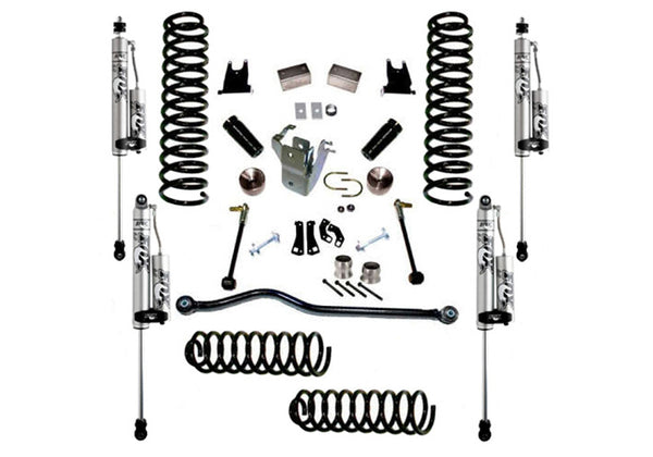 4" Lift Kit - 07-18 Wrangler JK - 4-door - w/ FOX 2.0 Reservoir Shocks