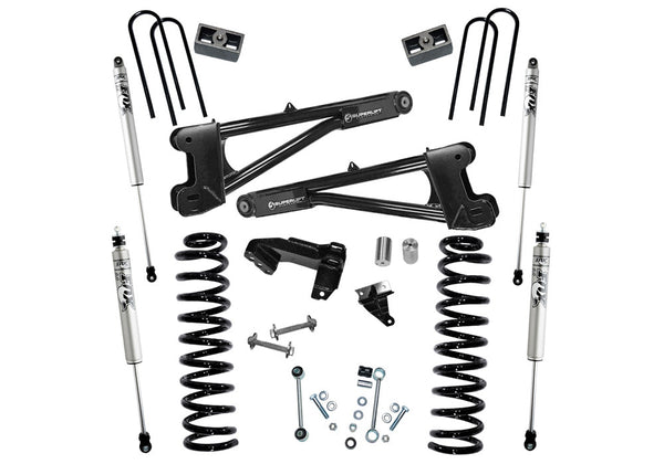 4" Lift Kit w/ FOX Shocks - 11-16 F250/350 4WD Diesel w/ Replacement Radius Arms