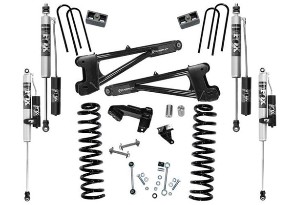 4" Lift Kit w/ FOX 2.0 Reservoir Shocks - 11-16 F250/350 4WD Dsl w/RepRadiusArms