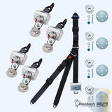 QRT Standard Kit For Slide N' Click, Retractable Shoulder/lap Belt Combo, SNC Floor Anchorages - Q-8200-A1-SC