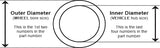 Hub Ring Set 106mm Outside Diameter 78.10mm Inside Diameter Set of 4