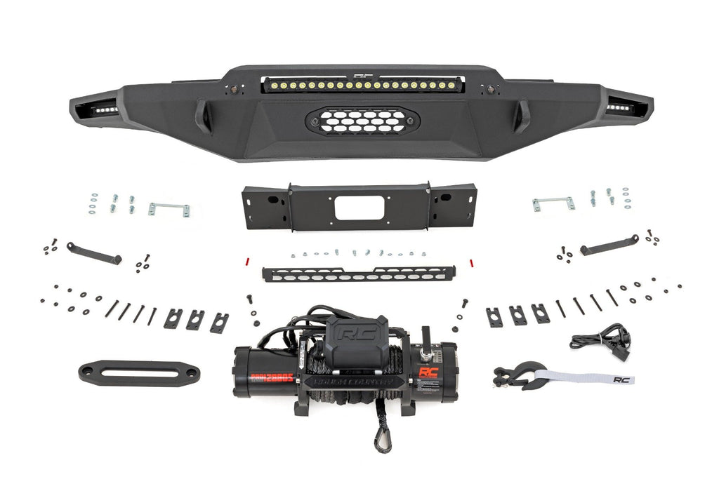 Hybrid Front Bumper | 12000S | Blk LED | Toyota Tundra 2WD/4WD (2022-2025)