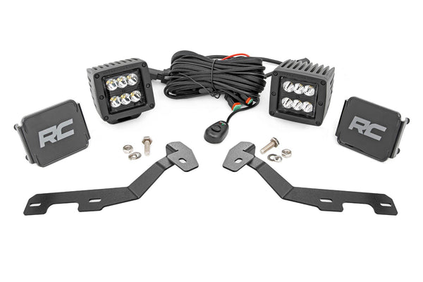 LED Light Kit | Ditch Mount | 2" Black Pair | Spot | Ram 1500 2WD/4WD (19-25)