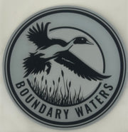 BOUNDARY WATERS CC LOGO 7.8" CHROME / FOAM ADHESIVE / -688 LT GRAY / -58 SILVER / -55 BLACK